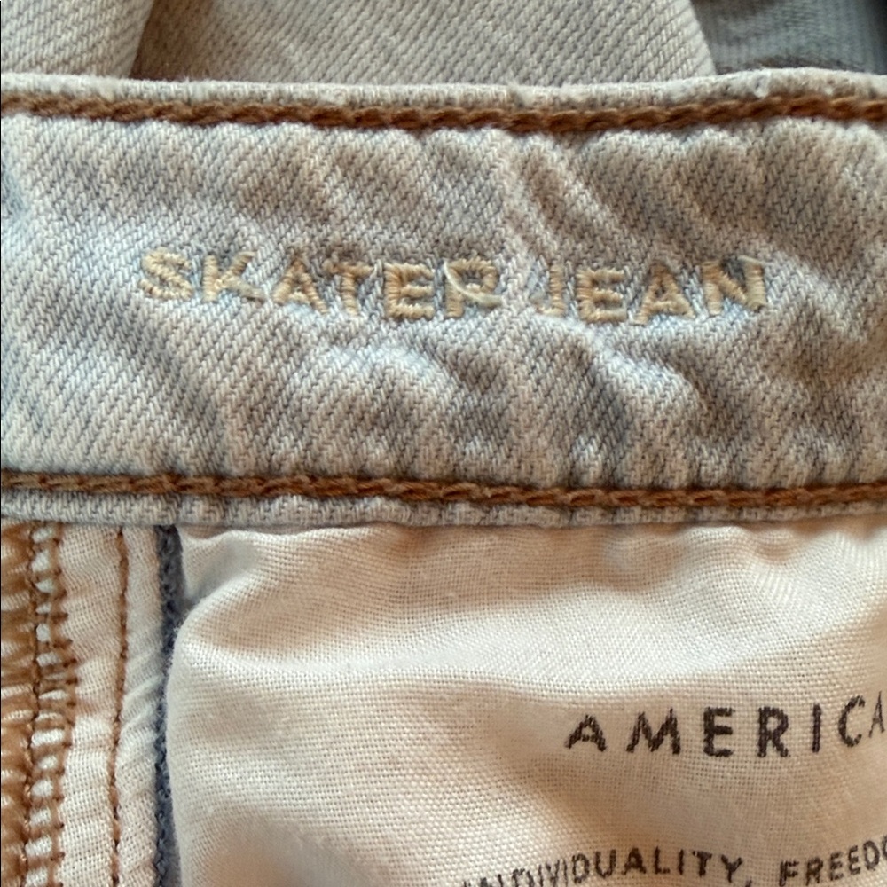 American Eagle Outfitters Sky Blue Wide Leg Jeans - Picture 6 of 6